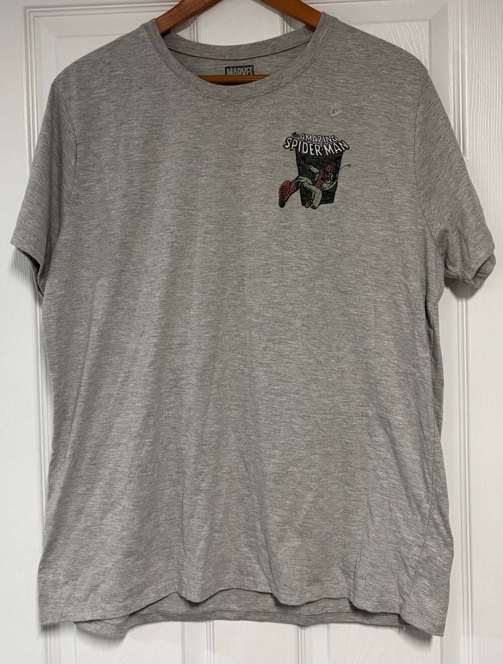 Marvel The Amazing Spider-Man Size L Graphic T-Shirt Gray